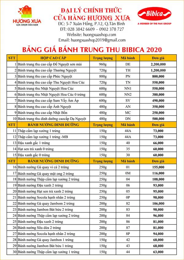 Bảng giá bánh trung thu Kinh Đô 2020 và các hãng quen thuộc khác dành cho bạn 22