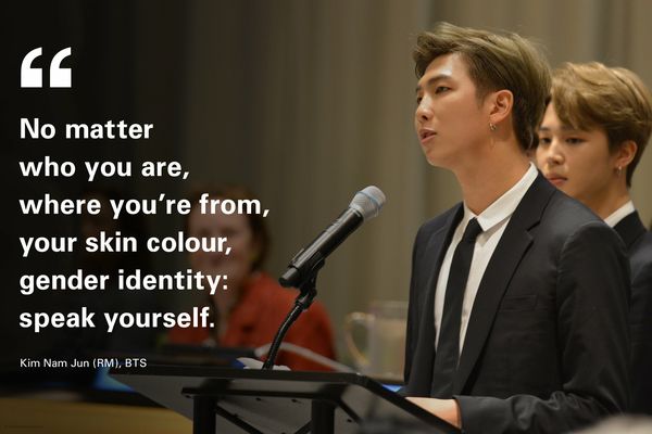 Không quan trọng bạn là ai, đến từ đâu, màu da gì, giới tính nào. Bạn có quyền nói về bản thân mình.