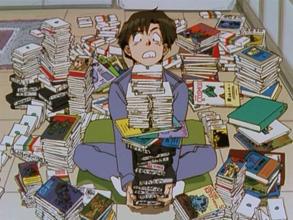 Otaku sưu tập rất nhiều băng đĩa anime.