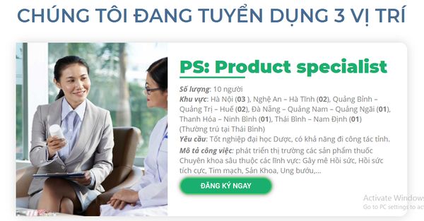PS (Product Specialist) là chuyên viên sản phẩm.