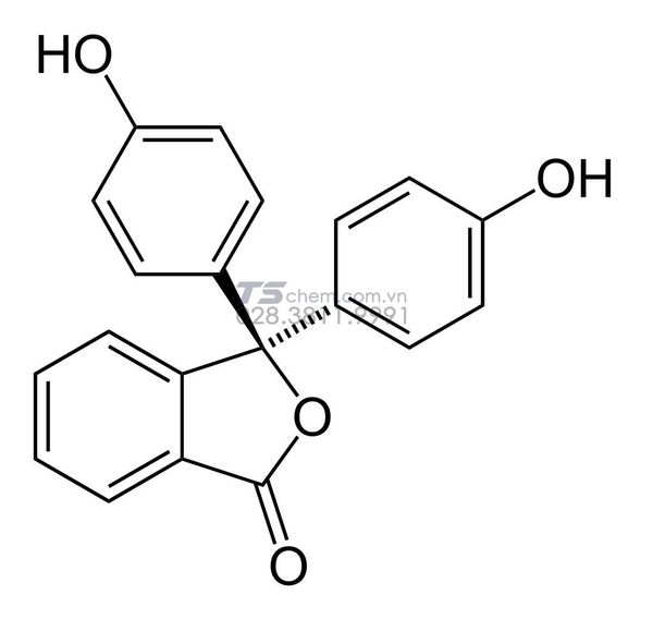 Công thức cấu tạo của phenolphtalein