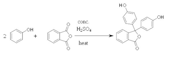 Phương trình điều chế Phenolphtalein