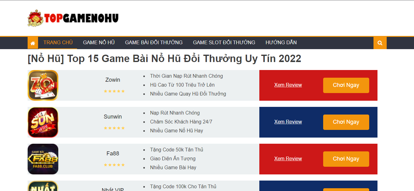 Topgamenohu - Trang website review cổng game một cách trực quan nhất 4