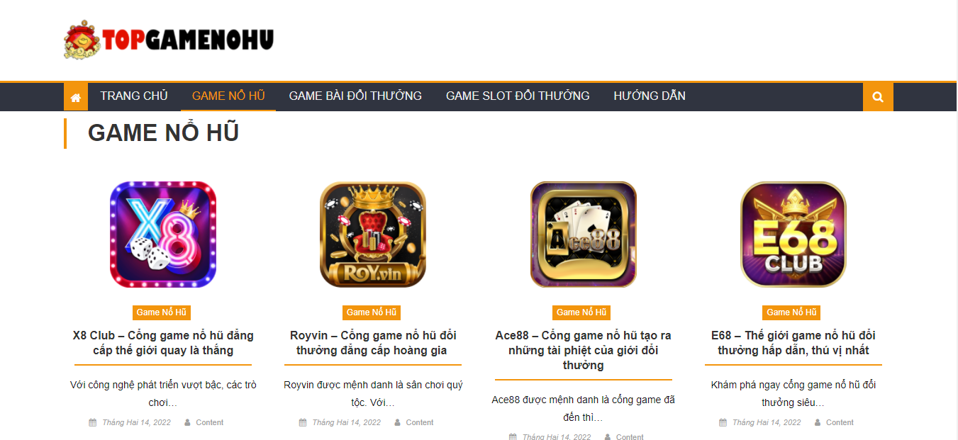 Topgamenohu - Trang website review cổng game một cách trực quan nhất 6